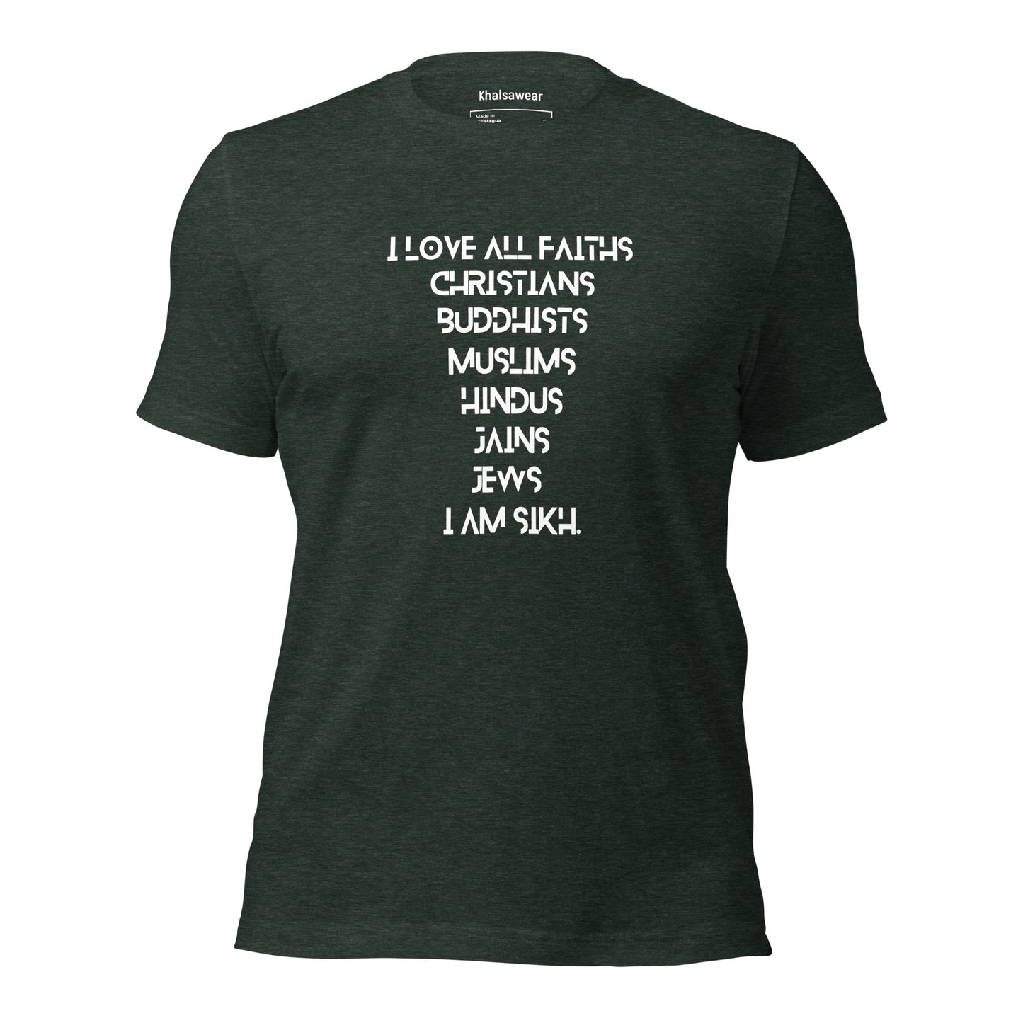 I am Sikh: Unisex t-shirt